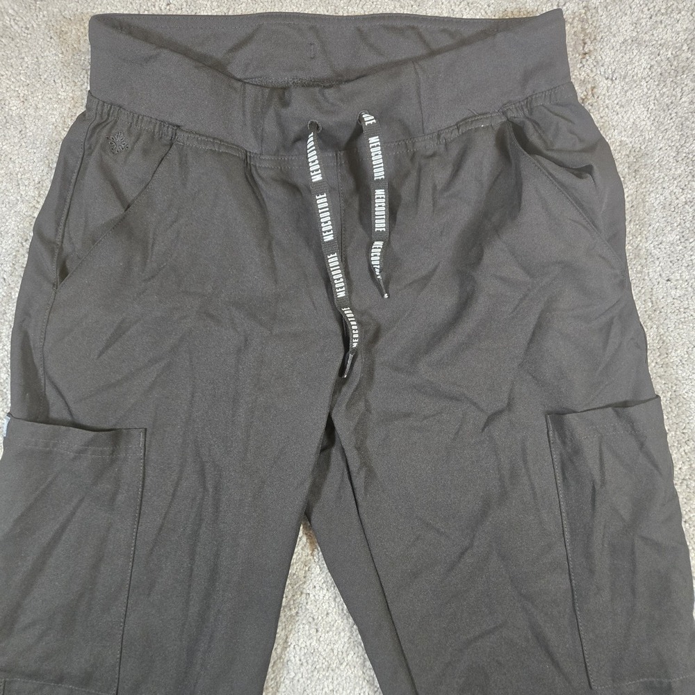 Med Couture Insight Jogger Scrub Pants Womens Small Black Cargo Pocket Medical - Picture 3 of 8